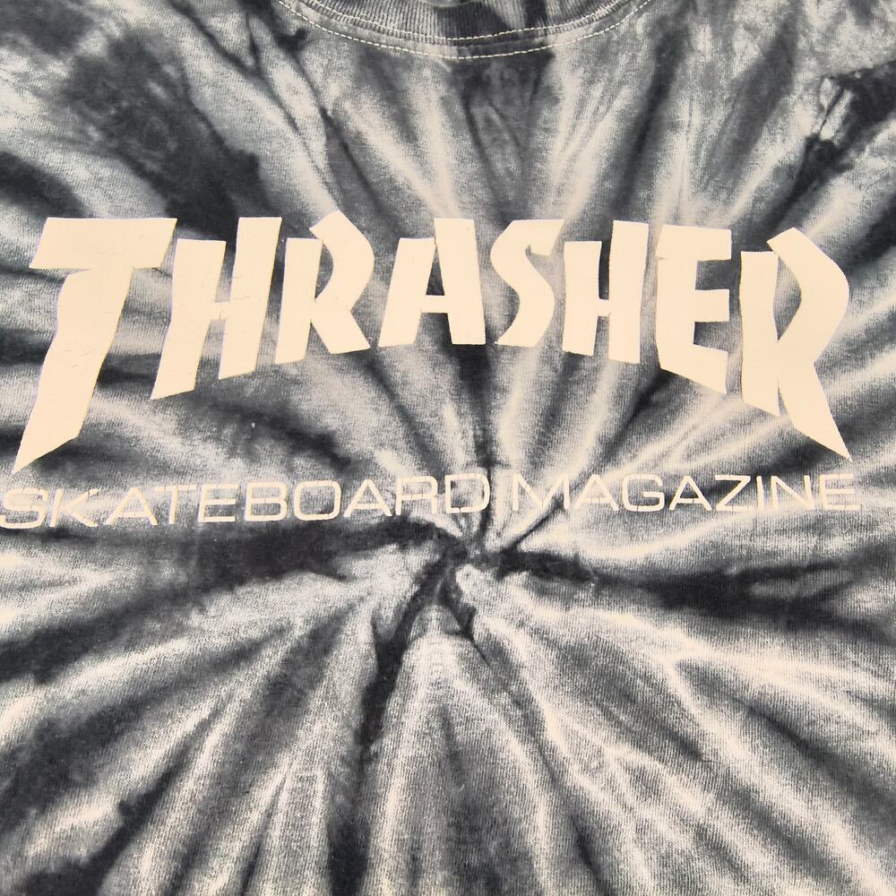 Thrasher Magazine Crew Neck Short Sleeve Graphic Shirt Mens Size Large L Tie Dye - Picture 4 of 9